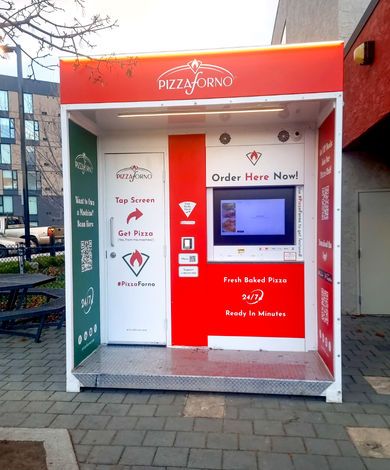 PizzaForno automated pizza kiosk by PizzaForno
