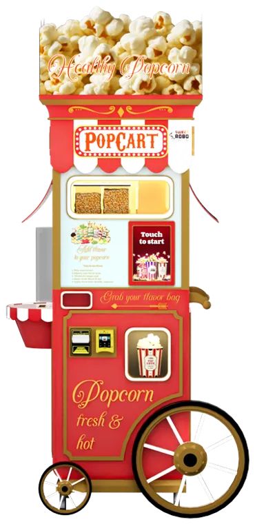 PopCart popcorn machine by Sweet Robo